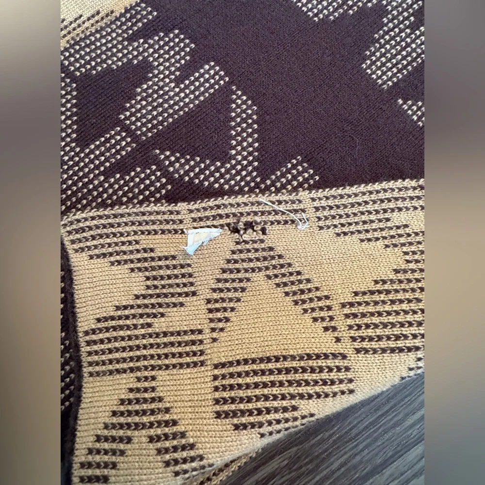Michael Kors Brown Logo Scarf and Hat set